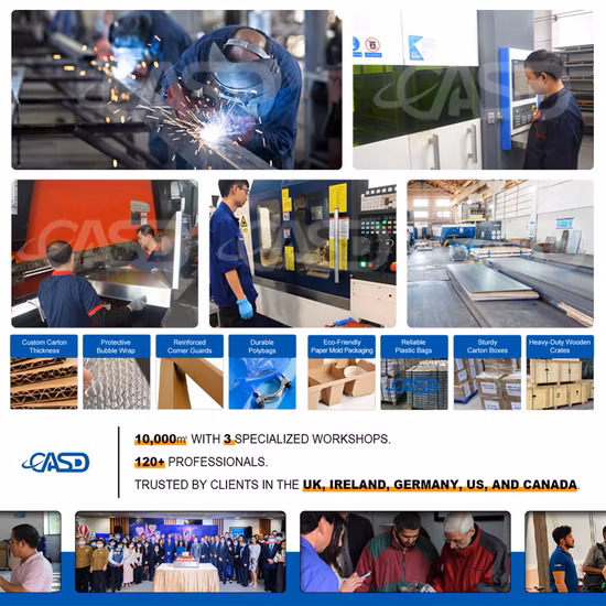 Découpe au laser de soudure de pliage d'emboutissage en aluminium faite sur commande d'acier inoxydable formant la tôle